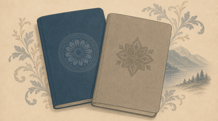 Illustration of two overlapping passports representing Norwegian dual citizenship
