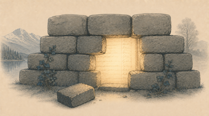 Illustration of breaking through a brick wall in Norwegian genealogy research